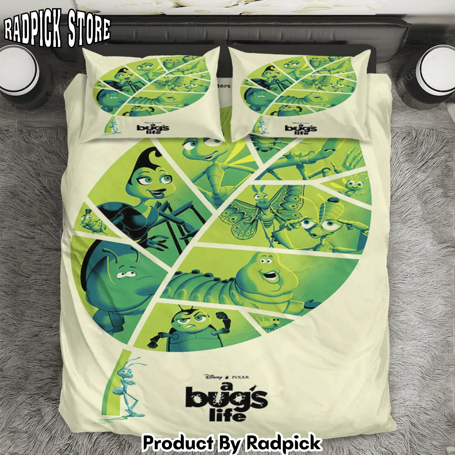 Radpick a bugs life poster 10 3pcs 3pcs bedding set duvet cover and pillow cases gift for fan rp3278931